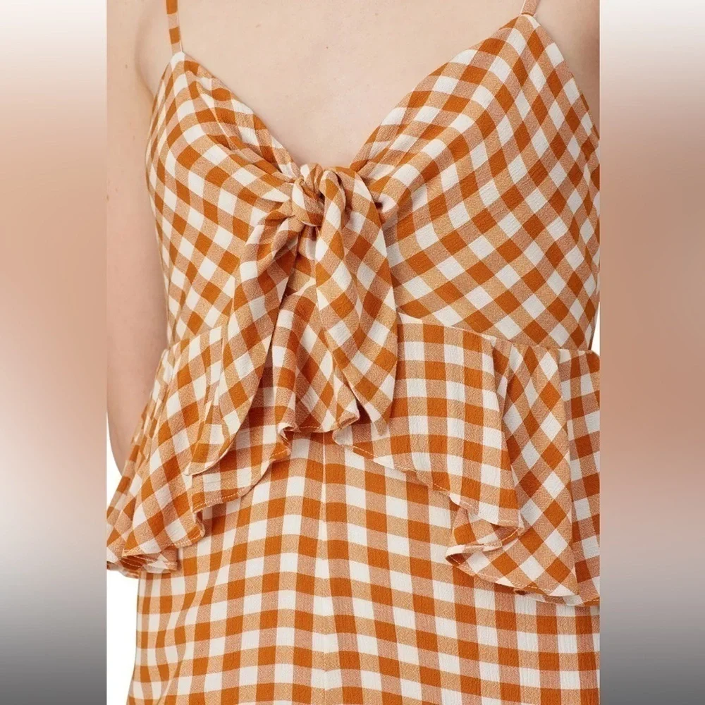 Saylor Laken Gingham Jumpsuit - Picture 3 of 9